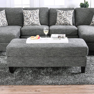 Lowry Gray Ottoman