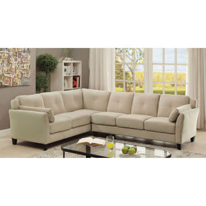 PEEVER II Beige Sectional, Beige (K/D)