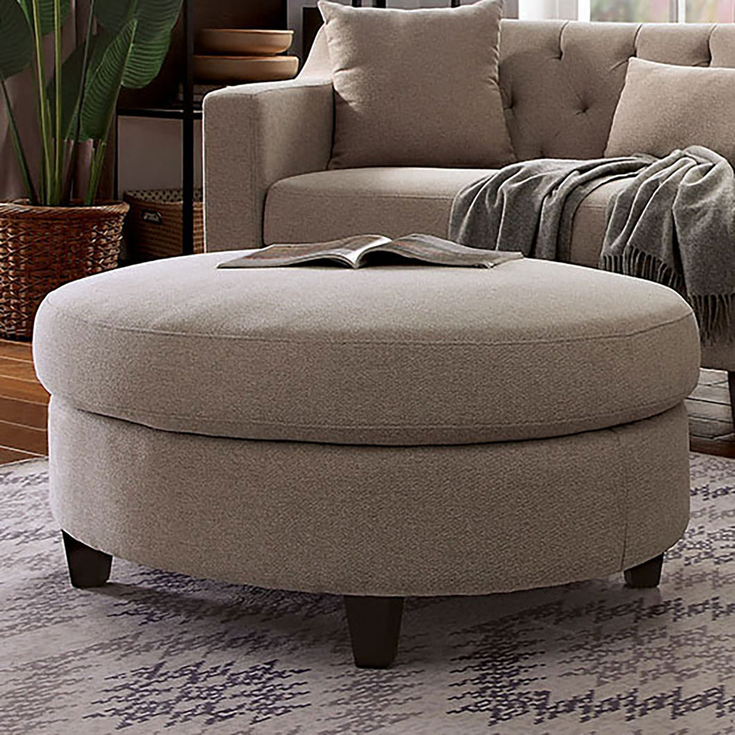 Sarin Taupe Ottoman