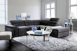 Felicity Dark Gray Sectional, Dark Gray image