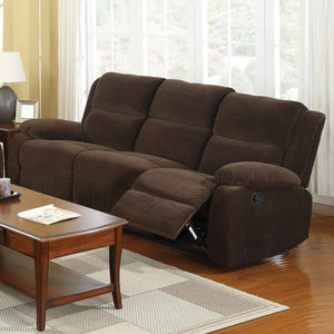 Haven Dark Brown Sofa w/ 2 Recliners