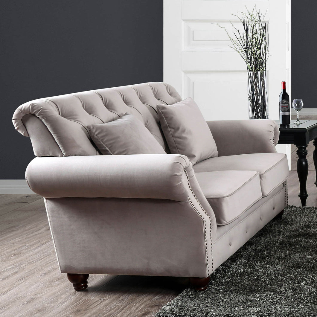 Tamika Warm Gray Love Seat