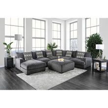 Load image into Gallery viewer, Kaylee Gray U-Shaped Sectional w/ Ottoman image
