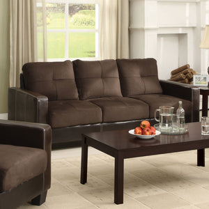 Laverne Chocolate/Espresso Sofa, Chocolate