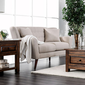 Brecker Beige Love Seat