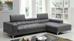 Bourdet II Gray Sectional, Gray