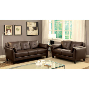 YSABEL Sofa + Love Seat + Chair, Brown image