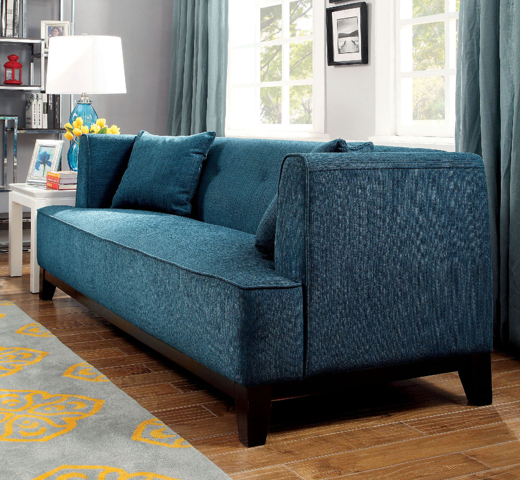 SOFIA Dark Teal Love Seat, Dark Teal