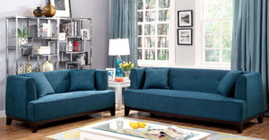 SOFIA Dark Teal Sofa + Love Seat