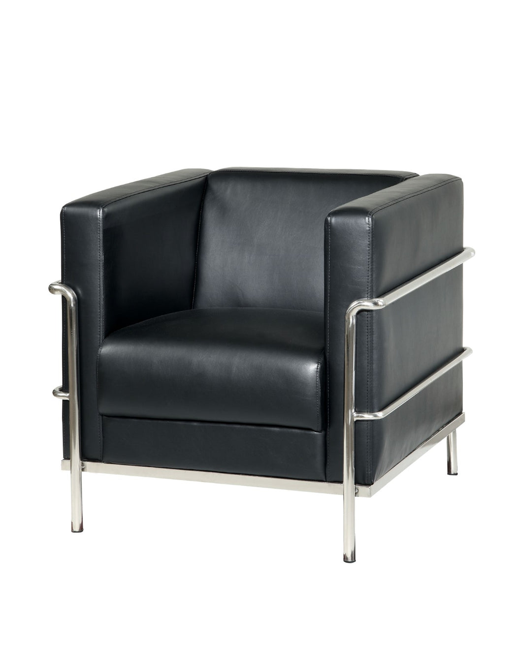 Leifur Black/Chrome Chair, Black
