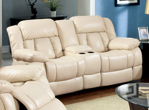 Barbado Ivory Love Seat w/ 2 Recliners