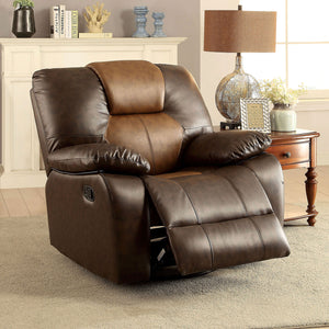 POLLUX Dark Brown/Light Brown Recliner