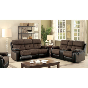 Hadley I Brown/Black Sofa + Love Seat