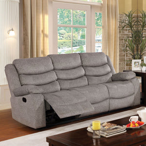 Castleford Light Gray Sofa w/ 2 Recliners