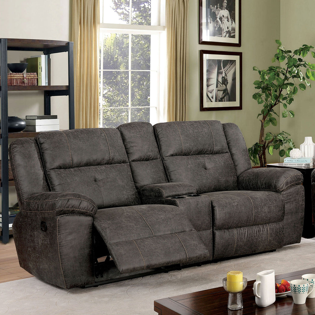 Chichester Dark Brown Sofa w/ 2 Recliners