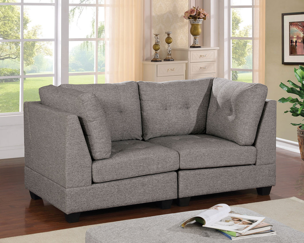 Pencoed Light Gray Love Seat