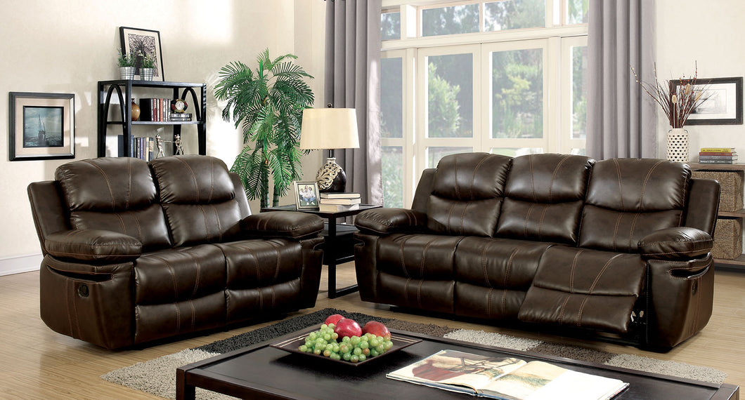 Listowel Brown Sofa + Love Seat