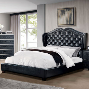 MONROE Black Cal.King Bed