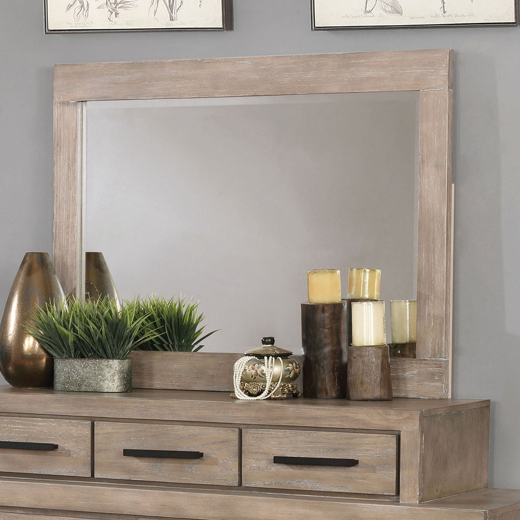 Oakburn Weathered Natural Tone Short Mirror