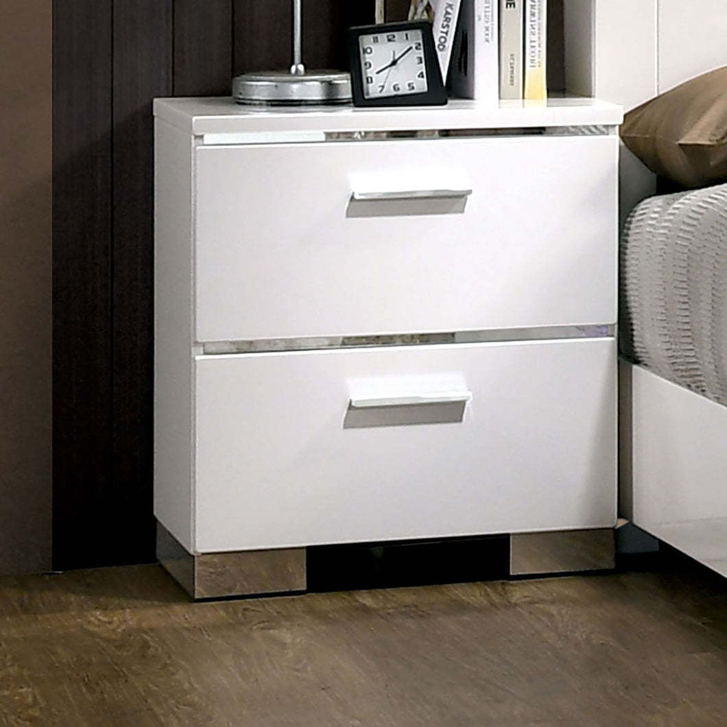 Malte White Night Stand