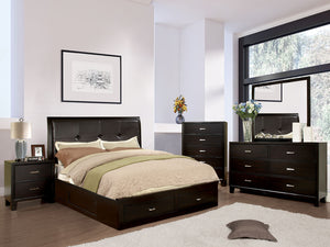 Enrico III Espresso 4 Pc. Queen Bedroom Set