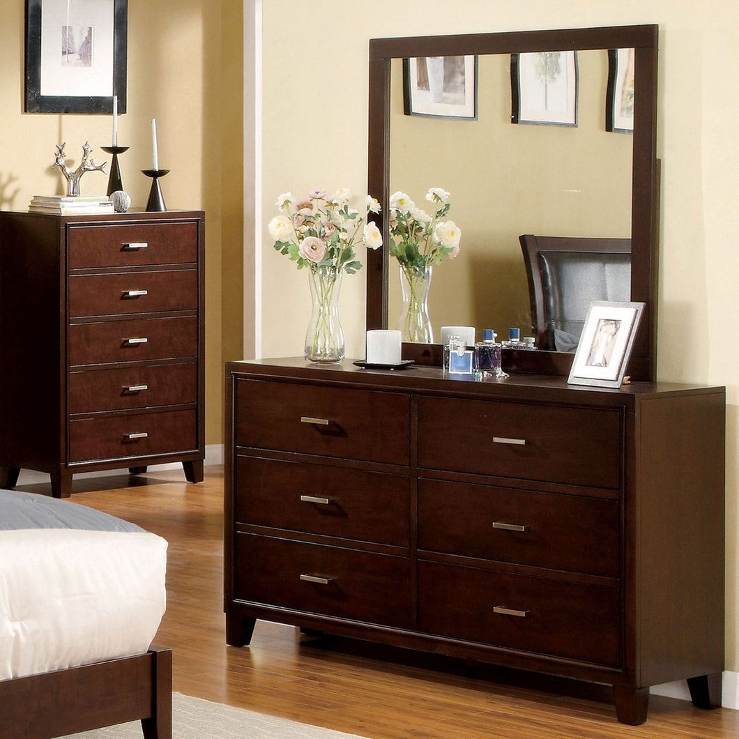 Gerico II Brown Cherry Dresser