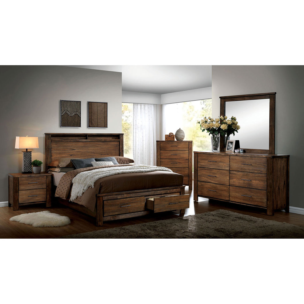 ELKTON Oak 5 Pc. Queen Bedroom Set w/ Chest