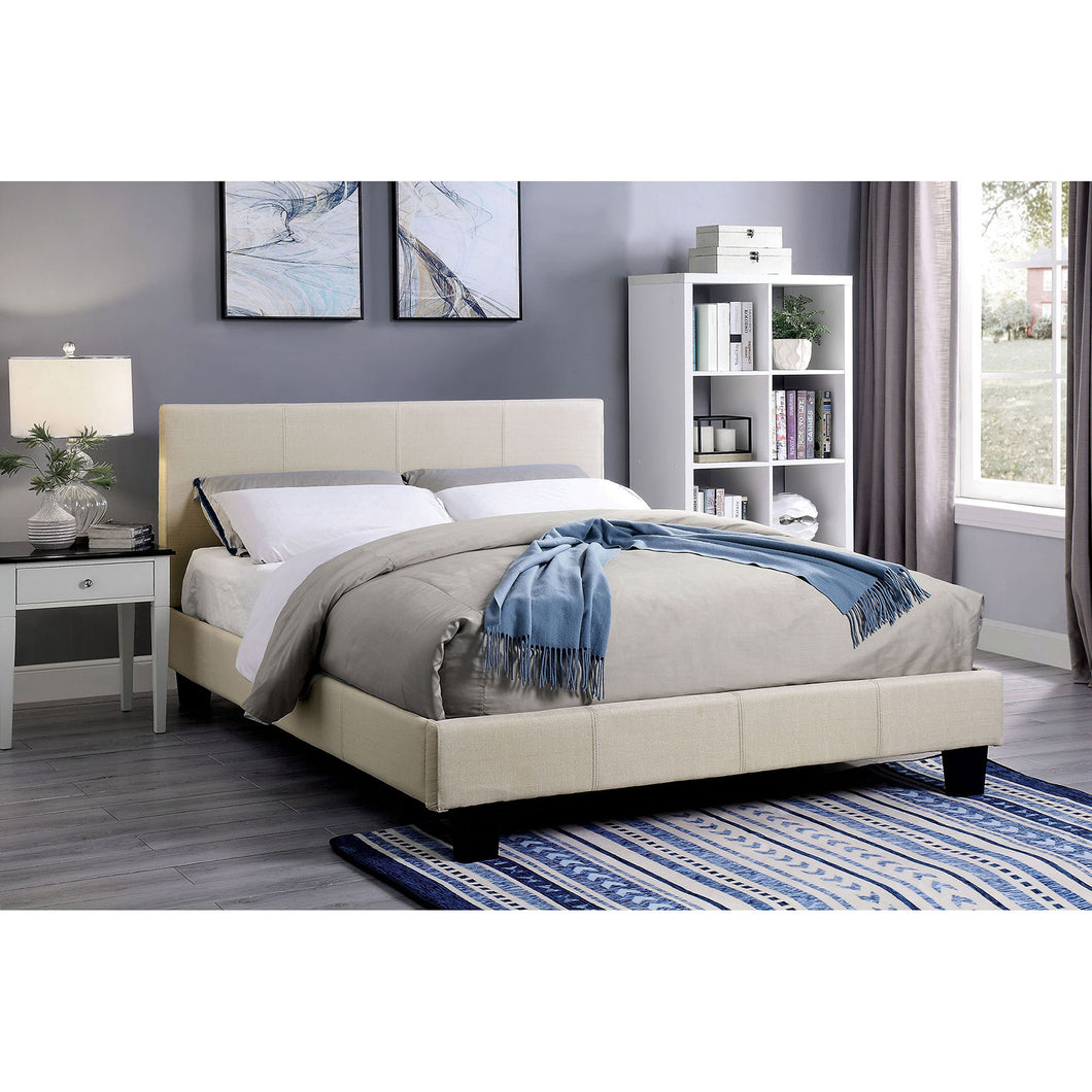 Sims Beige Queen Bed