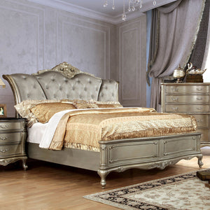 JOHARA Gold Queen Bed