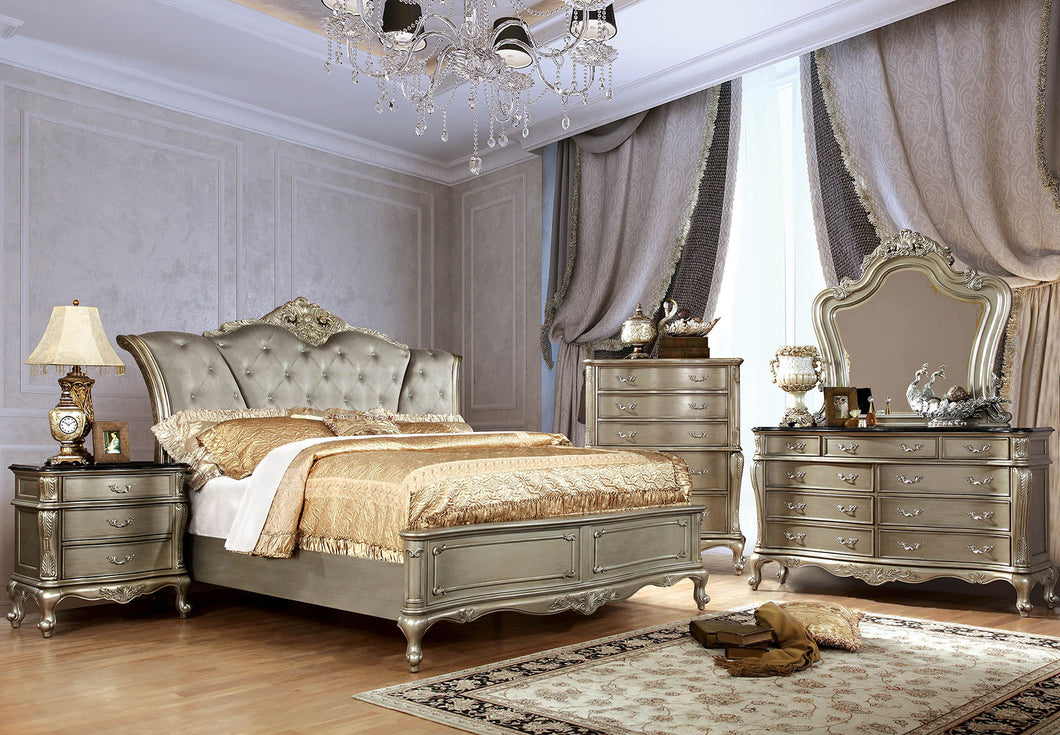 JOHARA Gold 4 Pc. Queen Bedroom Set