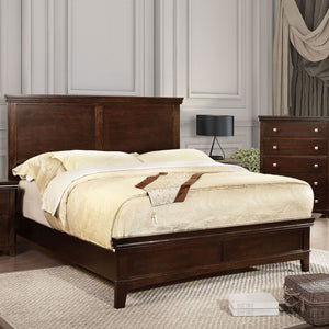 Spruce Brown Cherry Queen Bed