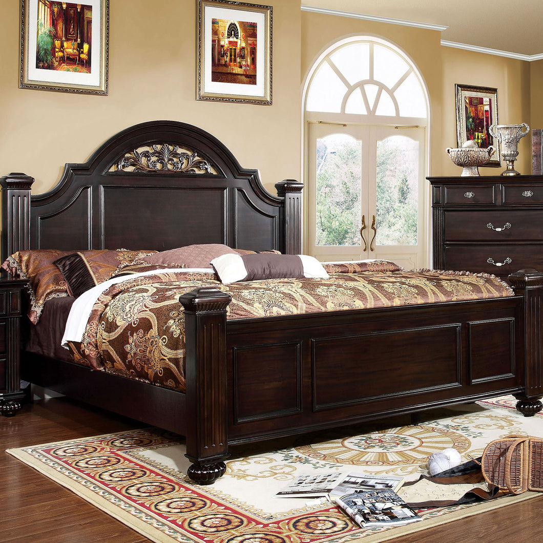 Syracuse Dark Walnut Queen Bed