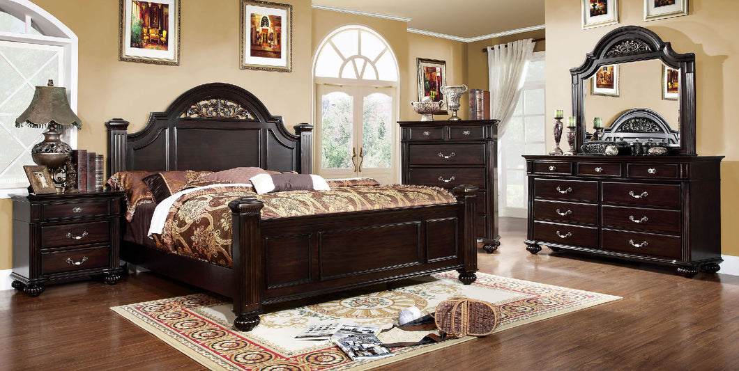 Syracuse Dark Walnut 5 Pc. Queen Bedroom Set w/ Chest