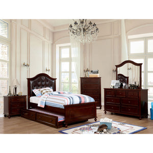 OLIVIA Dark Walnut 4 Pc. Full Bedroom Set