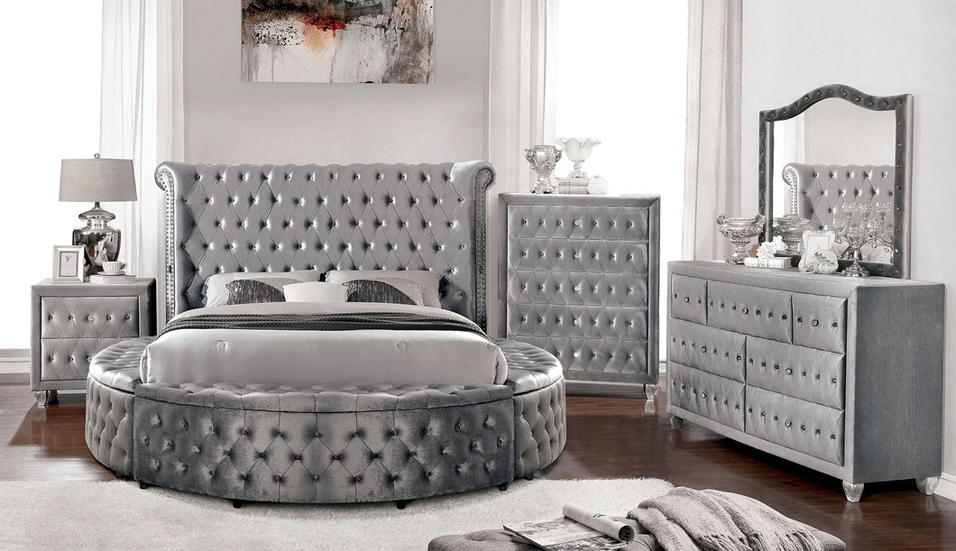 SANSOM Cal.King Bed, Gray image