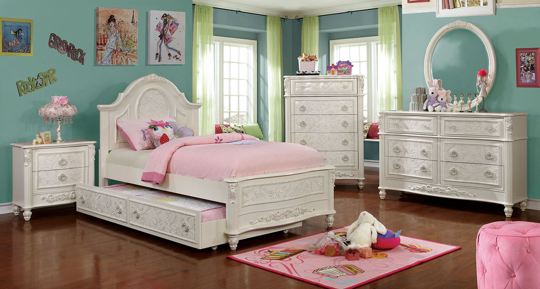 Henrieta Off-White 4 Pc. Twin Bedroom Set