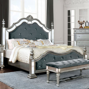 Azha Silver/Gray Cal.King Bed
