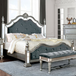 Azha Silver/Gray Queen Bed