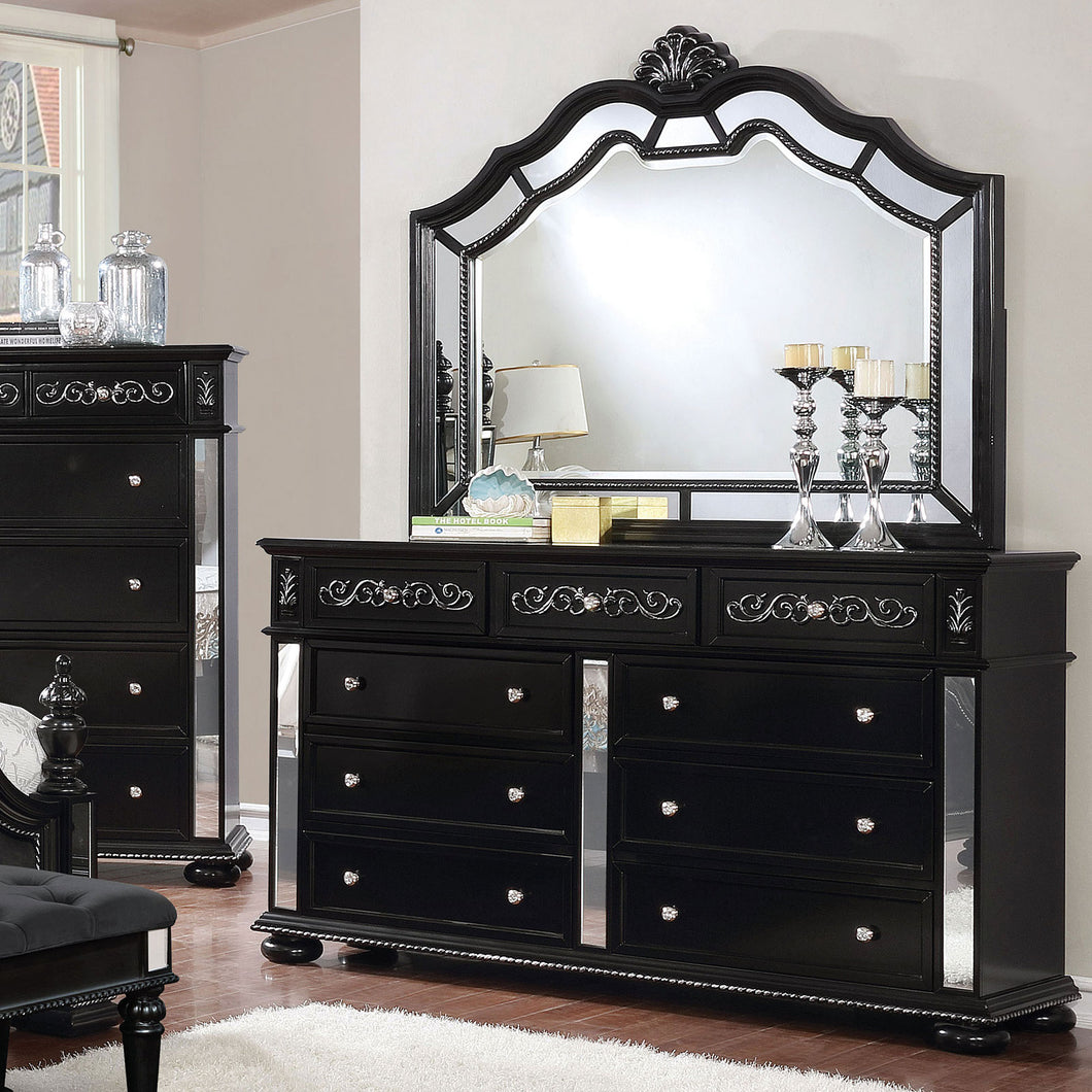 Azha Black Dresser