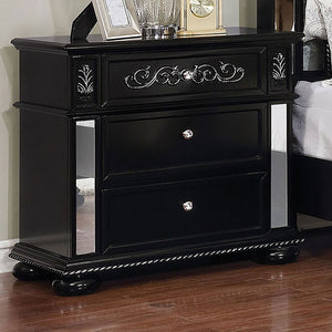 Azha Black Night Stand