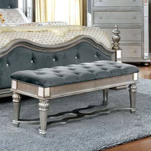 Azha Silver/Gray Bench