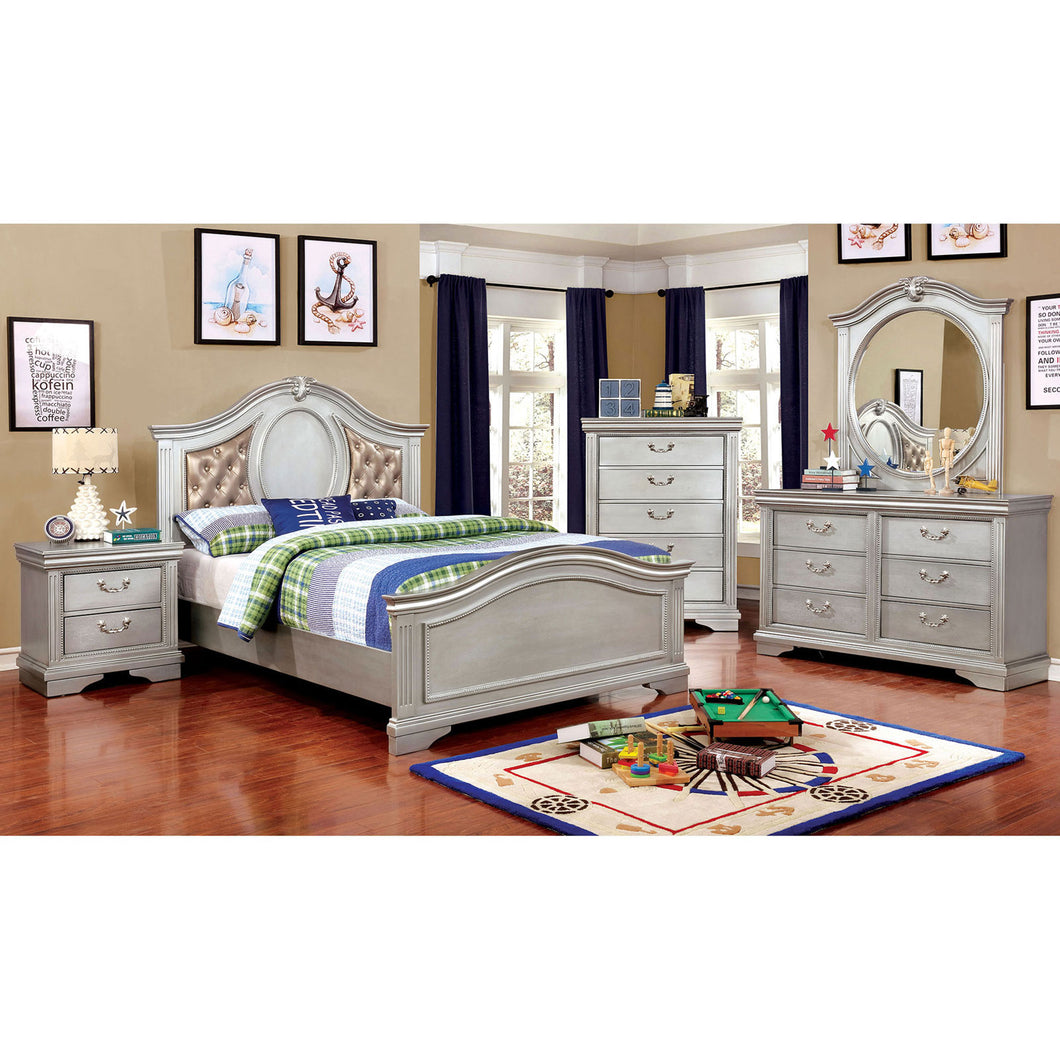 Claudia Silver 4 Pc. Twin Bedroom Set