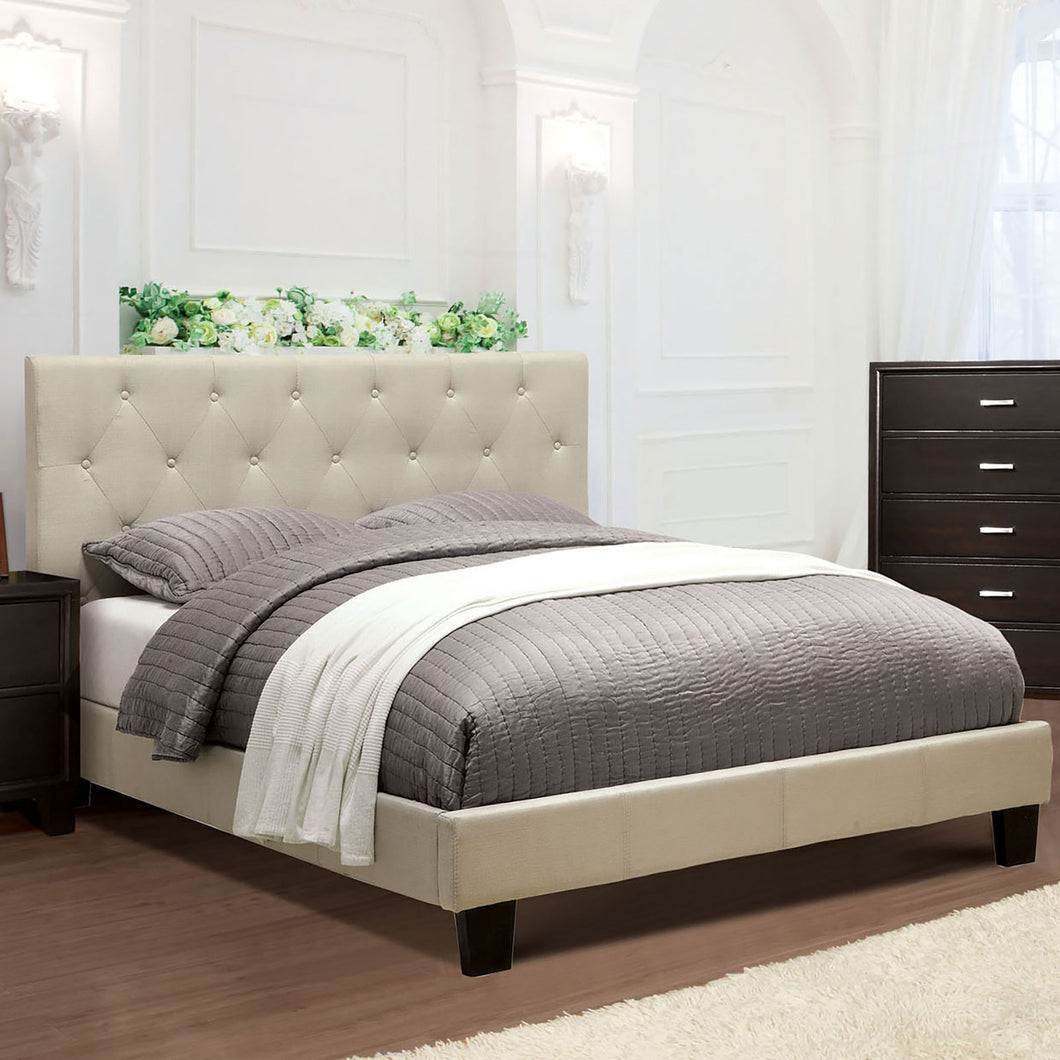 Leeroy Ivory Queen Bed