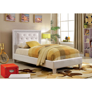 LIANNE White Twin Bed