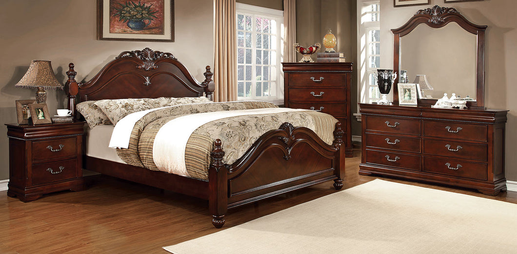 Mandura Cherry 5 Pc. Queen Bedroom Set w/ Chest