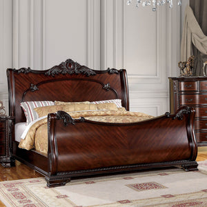 Bellefonte Brown Cherry Queen Bed