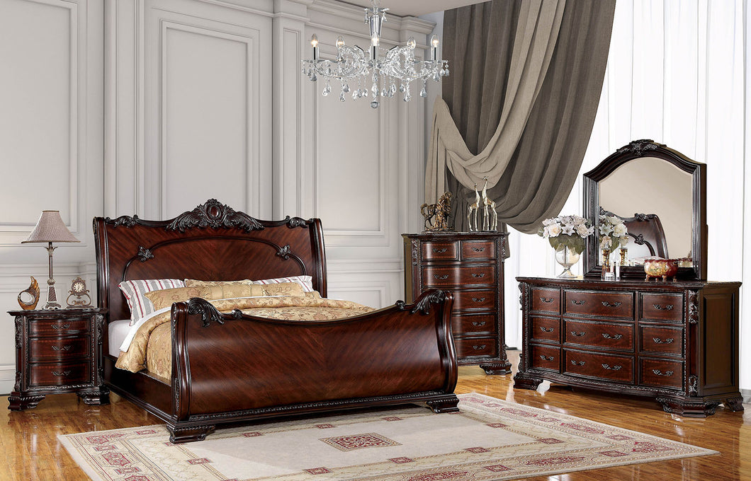 Bellefonte Brown Cherry 5 Pc. Queen Bedroom Set w/ Chest