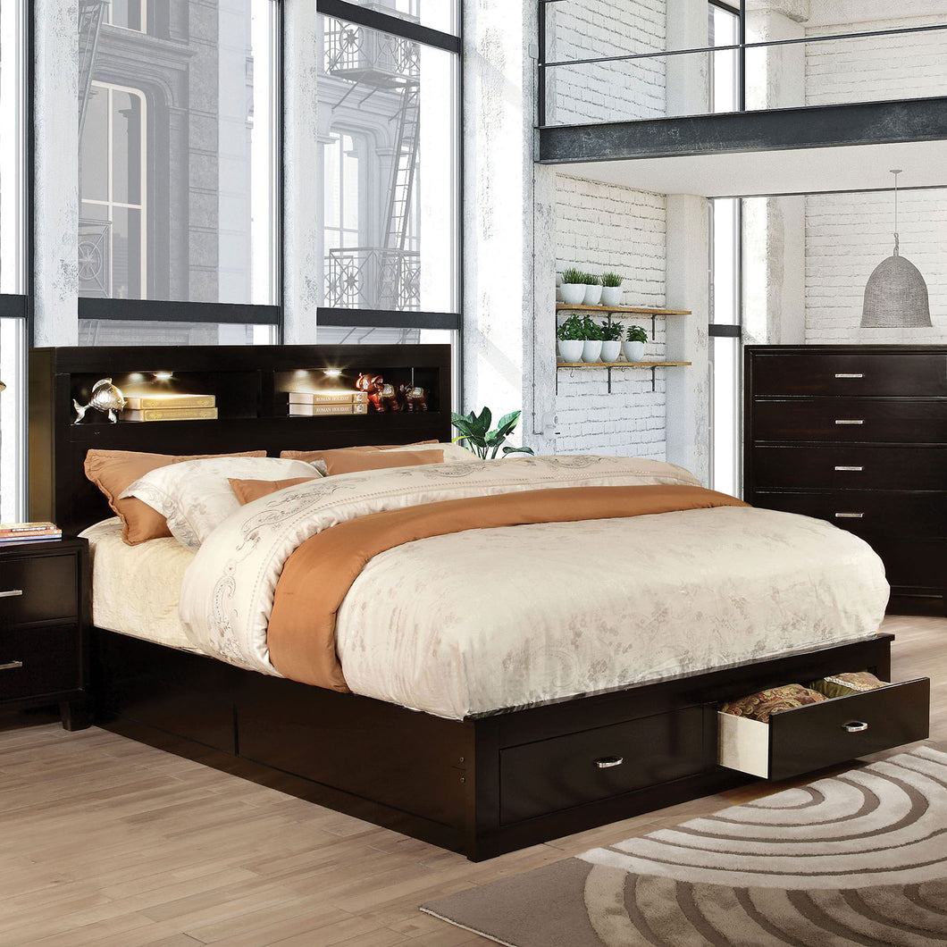 Gerico II Espresso Queen Bed