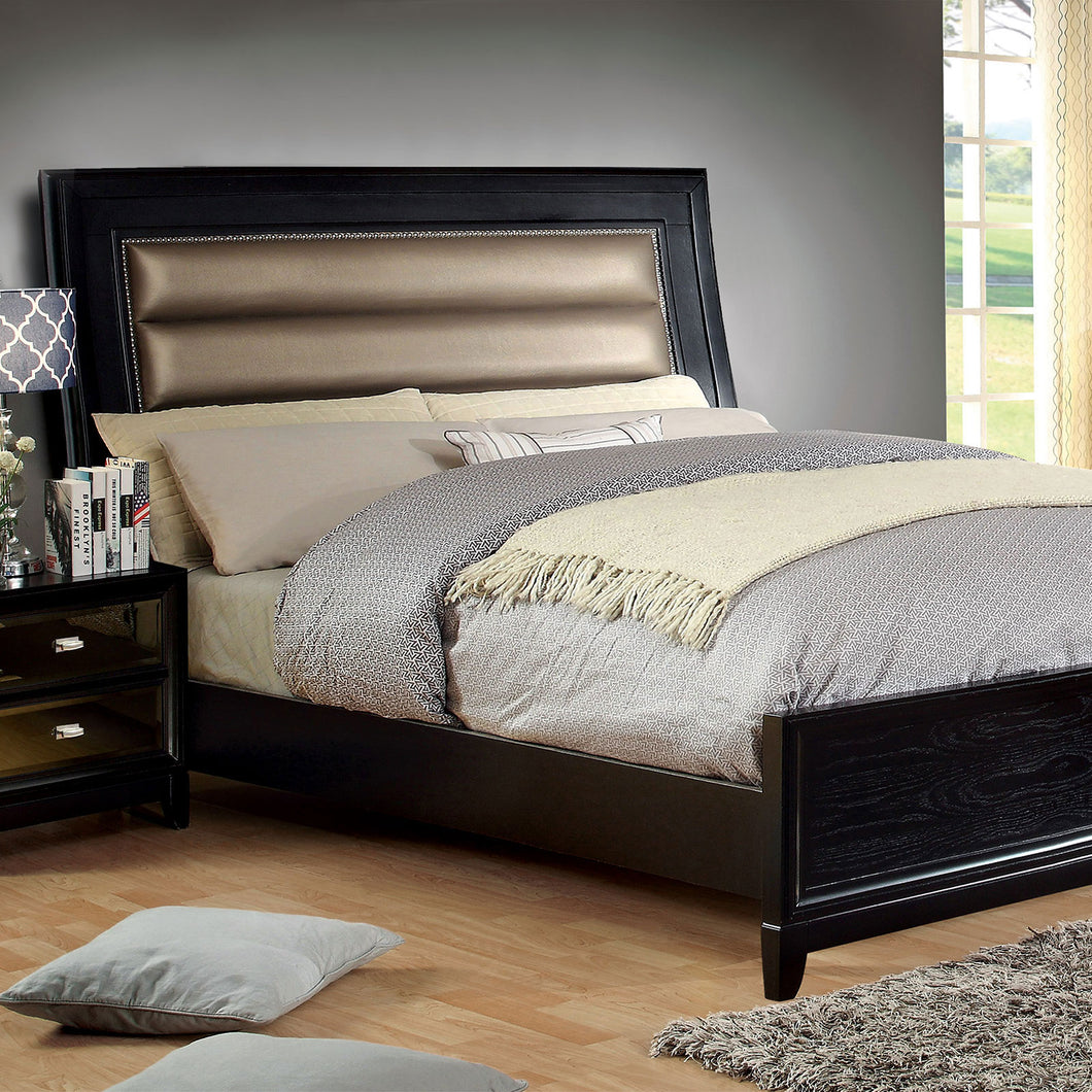 Golva Black/Taupe E.King Bed