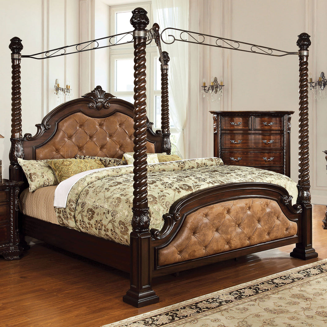 Monte Vista II Dark Brown/Brown Cherry Cal.King Bed